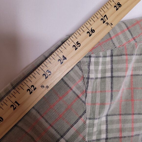 Ripcurl Corduroy Shirt Mens Small Plaid Green, Red - Picture 8 of 10